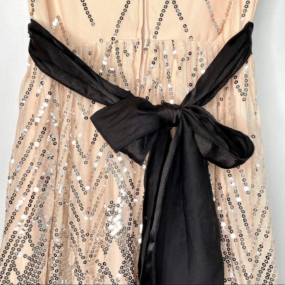 Ruby Rox Blush Pink Chevron Silver Sequin Sweethe… - image 7